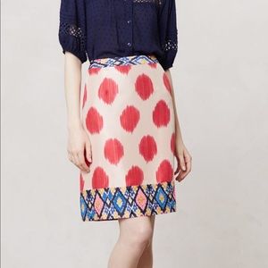 Maeve Watercolor Ikat Skirt from Anthropologie